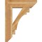 Ekena Millwork Merced Slat Rough Sawn Bracket w/ Offset Brace, Western Red Cedar, 8"W x 26"D x 34"H BKT0806X26X34MRC06RWR - alternate 4